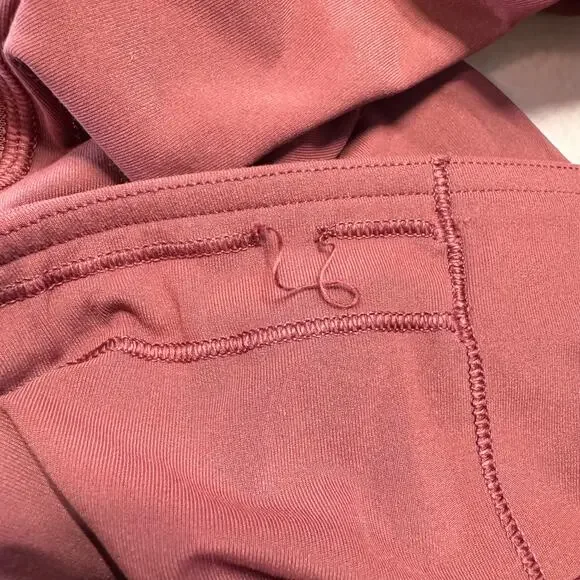 Lululemon Speed Up Leggings Mesh Panels Full Length Mid Rise 28" Savannah Brown - Picture 12 of 14